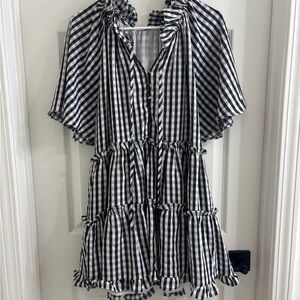 Buddy Love Black and White Gingham Dress